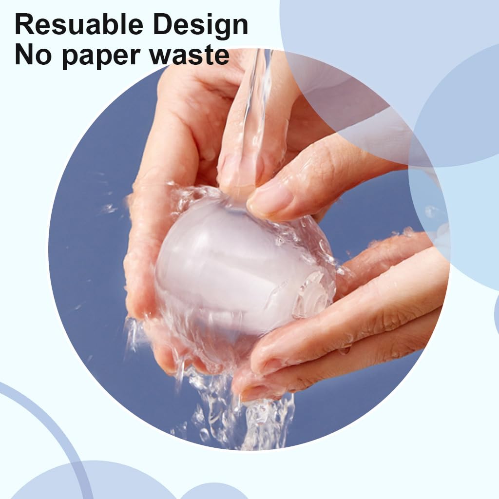 MAYCREATE Washable Reusable Lint Roller Ball, Portable Gel Lint Roller for Pet Hair Remover Tool, Washable Lint Roller Fur Lint Remover for Clothes, Furniture, Carpet, Bed, Sofa, White MAYCREATE Washable Reusable Lint Roller Ball, Portable Gel Lint Roller for Pet Hair Remover Tool, Washable Lint Roller Fur Lint Remover for Clothes, Furniture, Carpet, Bed, Sofa, White